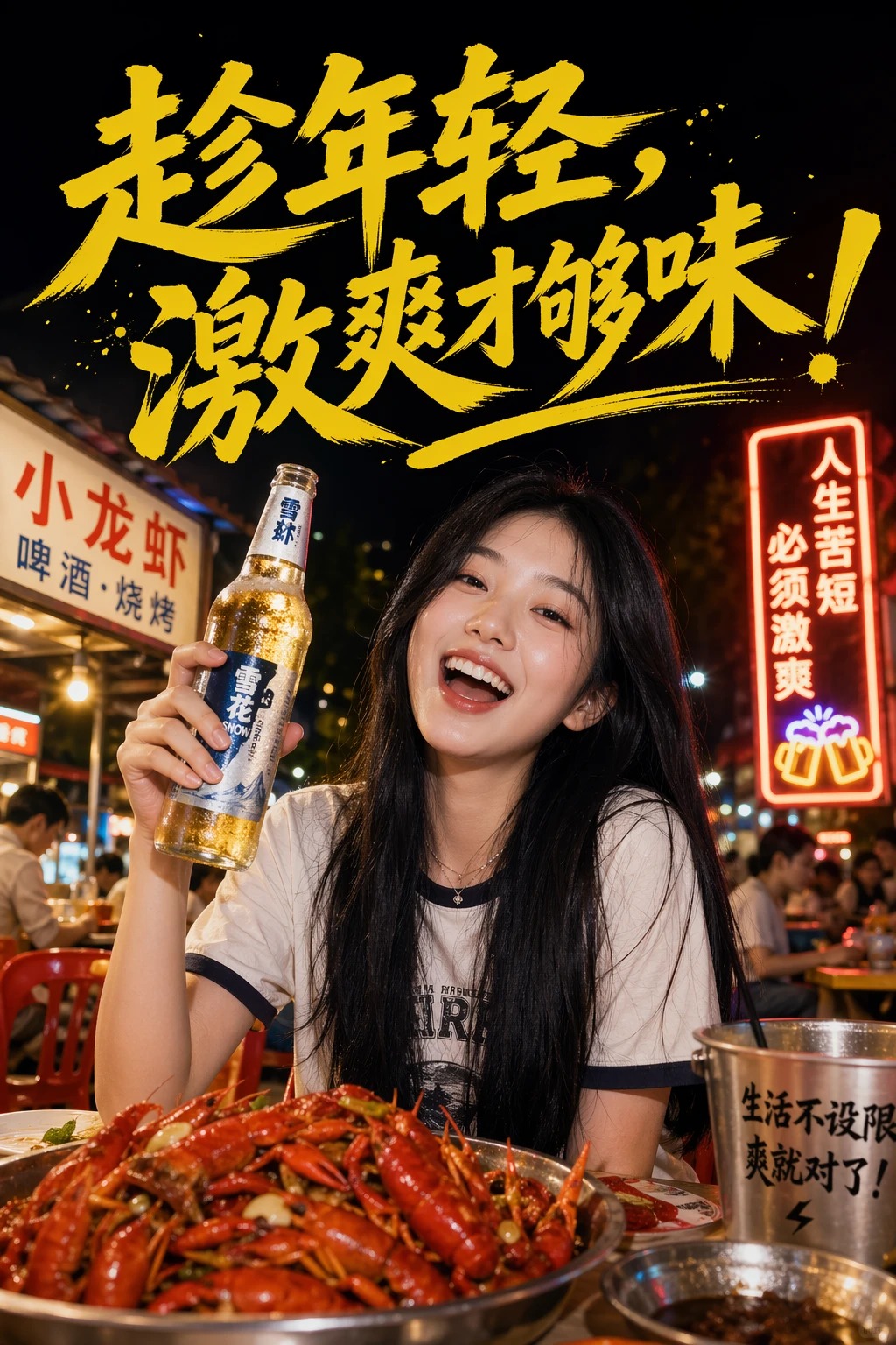 主题海报版式设计 - AI生成效果图