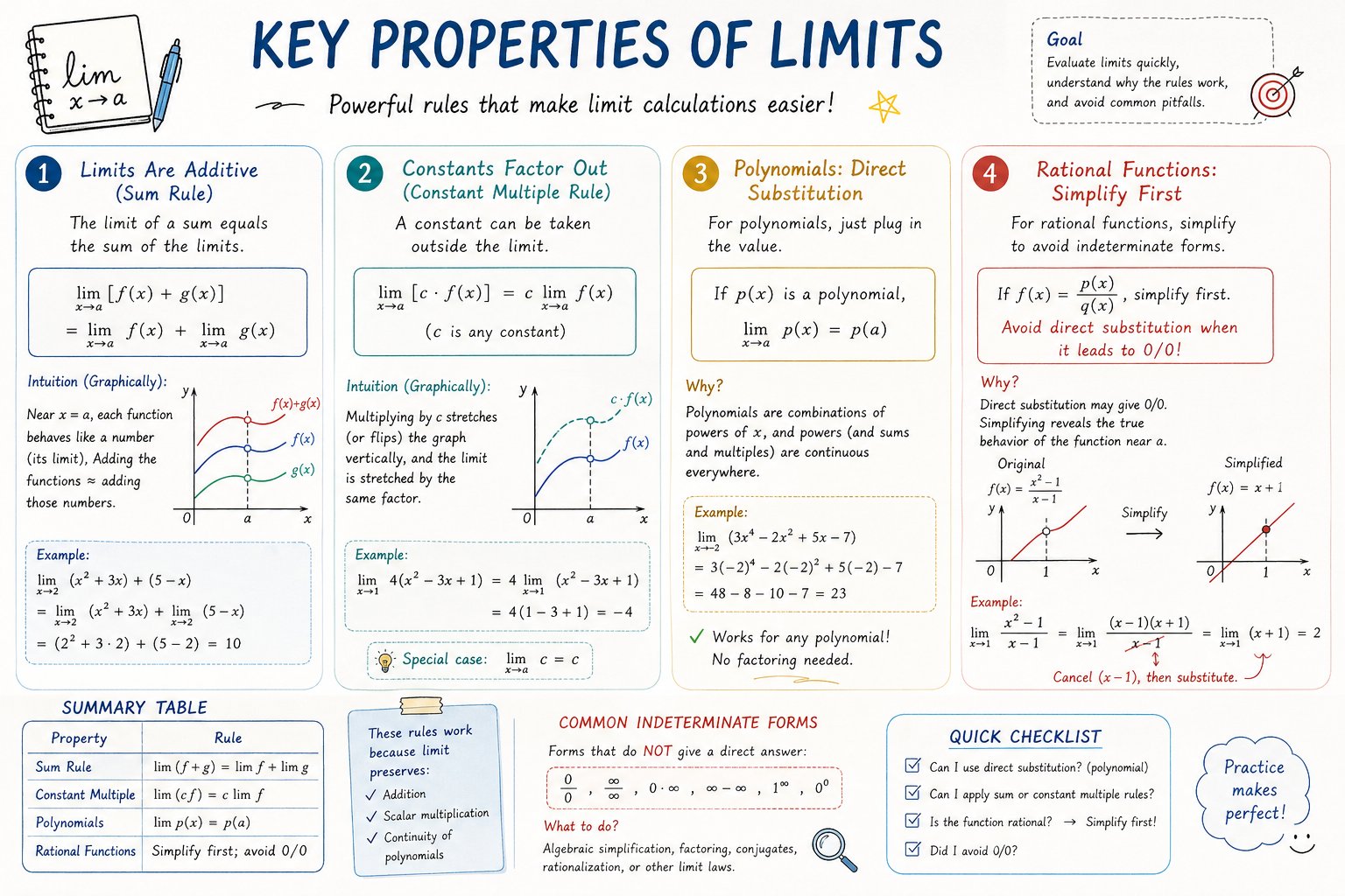 AP Calculus 学习表信息图 - AI生成效果图