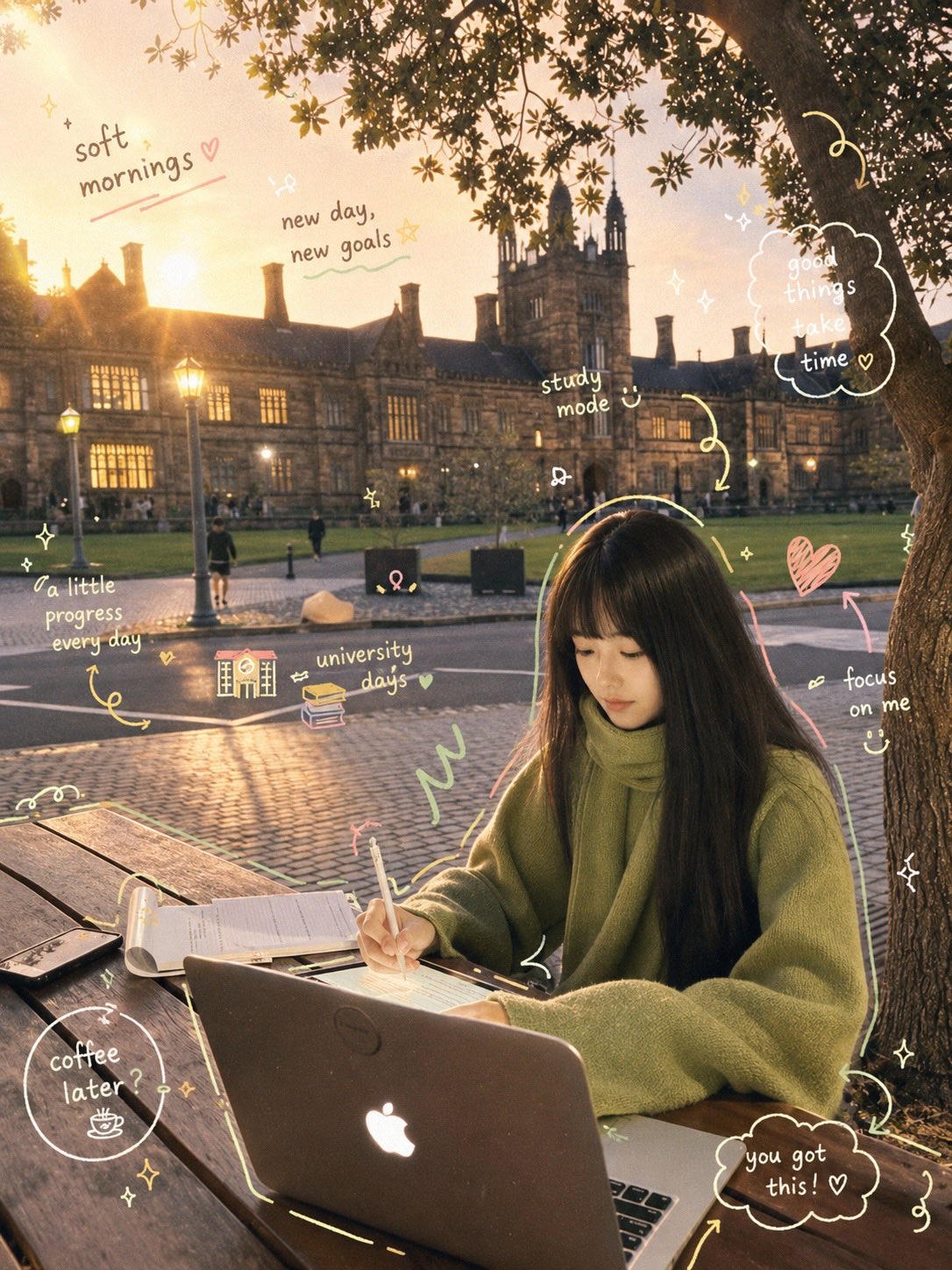 Cozy Academia 学习手记 - AI生成效果图