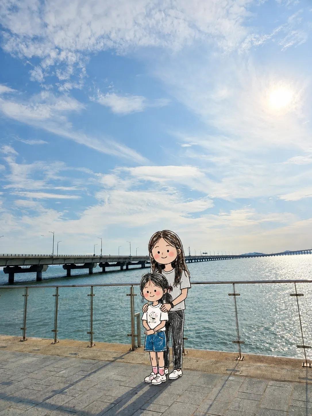 实拍背景涂鸦人物替换 - AI生成效果图